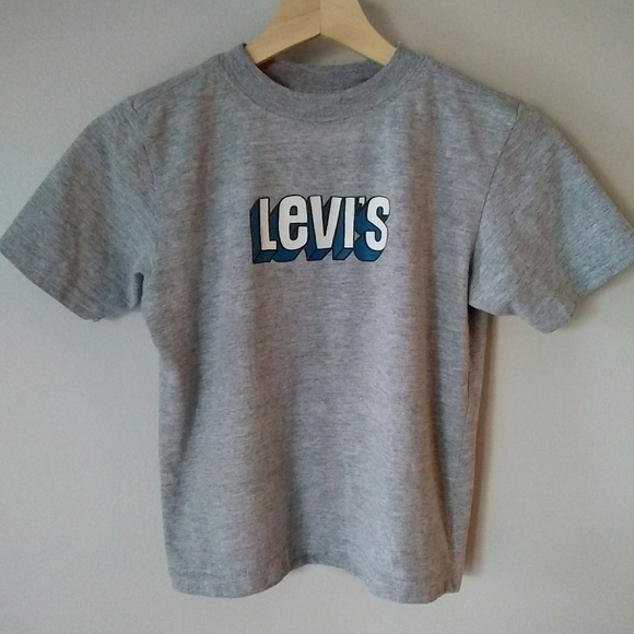 Levi's Blue & White Logo Crop Top - Picture 2 of 7